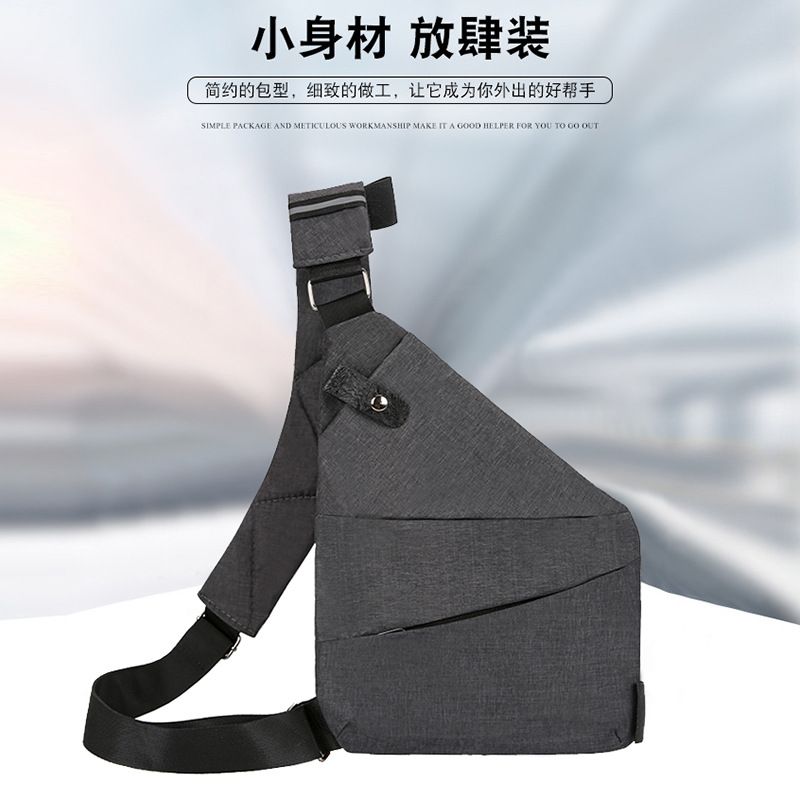 Eng anliegende, diebstahlsichere Messenger-Tasche für unterwegs, unsichtbare Geldbörse für Sport und Laufen, lässige, multifunktionale, spritzwassergeschützte Brusttasche für Herren_voghion.com