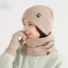Winterwarmes 3-teiliges Strickset mit Mütze, Schal und Handschuhen für Damen und Herren, modisches, schlichtes, winddichtes Strick-Accessoire-Set für Erwachsene_voghion.com
