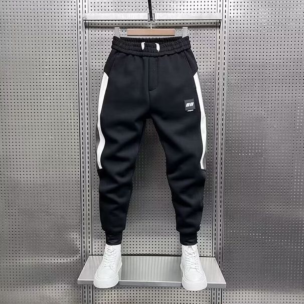 Pantalones cargo casuales con bloques de color para adolescentes y estudiantes, pantalones deportivos versátiles para hombre de primavera, verano y otoño, con dobladillo._voghion.com