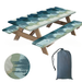 2025 New Garden Three-Piece Set Picnic Tablecloth Stool Full Polyester Micro Elastic Table Cover Waterproof Oil-Proof_voghion.com