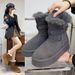 Platform Height-Increasing Snow For Women 2025 Autumn New Fleece-Lined Thickened Warm Short Fashionable Versatile Cotton_voghion.com