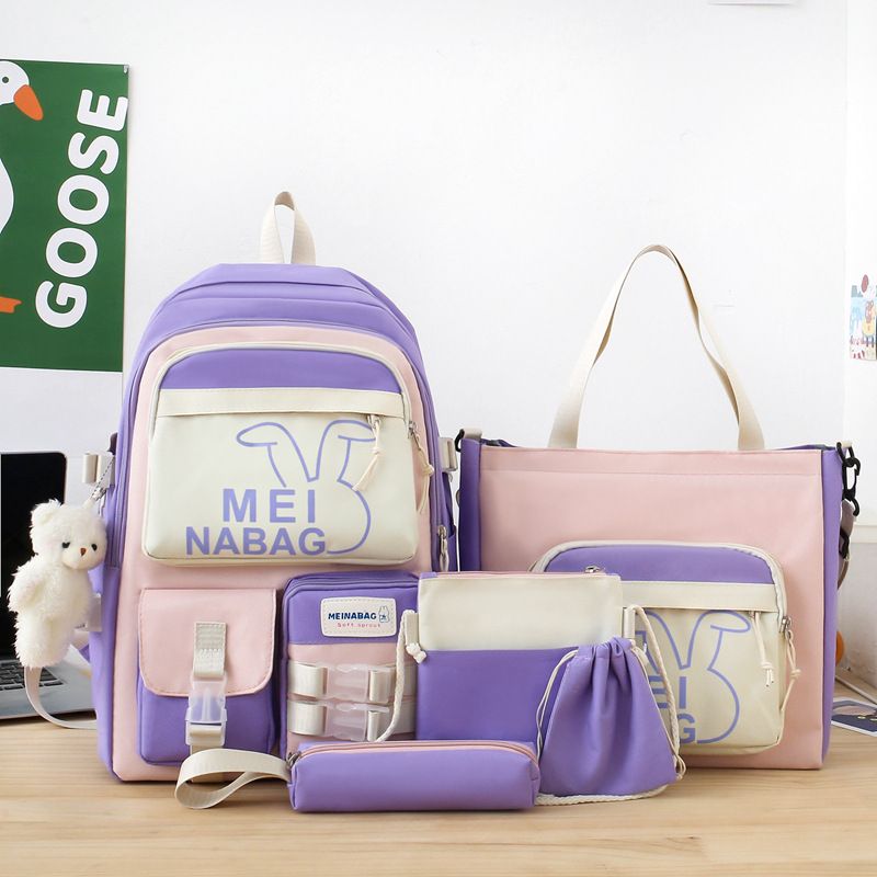 Borse per bambini e neonati all'ingrosso versione donna zaino stile ins studenti scuola primaria e secondaria zaino grande capacità carino tutoraggio astuccio per matite_voghion.com