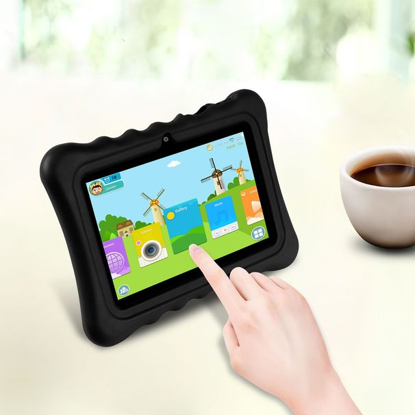 Shock-resistant Silicone Snap-on Case With Stand For 7' Tablets_voghion.com