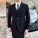 CT New Arrival Peak Lapel Set Slim Fit Crisp High-end Men's Three-piece Suit_voghion.com