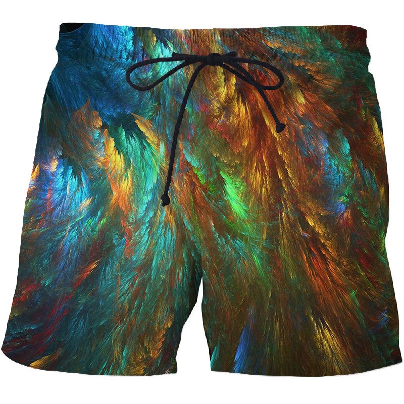 Herren Tropical Fish HD 3D-gedruckte Badehose Shorts Hip Hop Sommer Baggy Pool Shorts Strandshorts_voghion.com