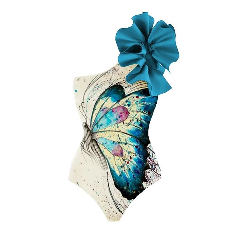 Costum de baie la modă pentru femei cu talie înaltă_voghion.com
