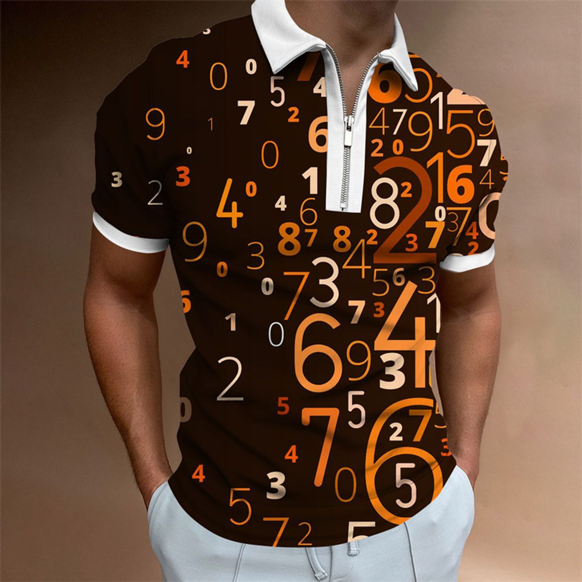 2022 neuer beliebter Herren-Golfanzug Herren Kurzarm-Poloshirt 3D-Plaid-Druck lose Sommermänner_voghion.com