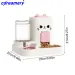 2-in-1 Cartoon Automatischer Futter- und Wasserspender für Haustiere, auslaufsicherer ABS-Kunststoff, Futternapf mit großem Fassungsvermögen für Hunde und Katzen_voghion.com