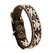 Vintage Woven Cowhide Bracelet Handmade Jewelry Genuine Leather Bracelet_voghion.com