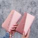 New Wallet Long Women's Zip Wallet Women's Korean-Style Stitching Contrast Color Tassel Wild Card Holder_voghion.com