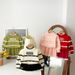 2024 Abito a due pezzi in stile coreano alla moda per bambina, autunno e inverno, nuovo stile, maglione per bambini, gonna lavorata a maglia piccola_voghion.com