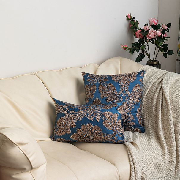 Κάλυμμα μαξιλαριού καναπέ σε κλασικό μεγάλο σχέδιο πολυτελείας ζακάρ craft διακόσμηση σπιτιού μοντέλο μαξιλαροθήκη δωματίου_voghion.com