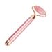 Rouleau de massage facial électrique en quartz rose, outil de massage vibrant pour le visage et le corps, soins de la peau, lifting, raffermissement, barre de beauté pour femmes_voghion.com