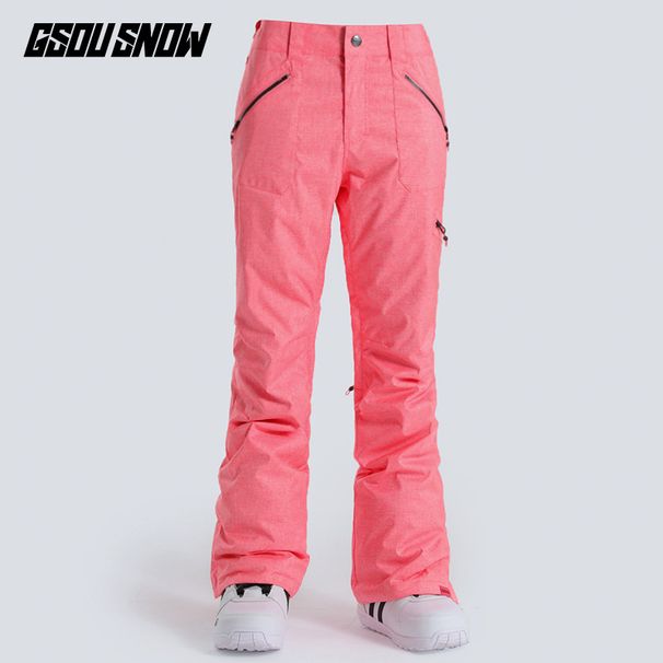 001 Gsousnow Damen Winddicht Wasserdicht Warm Atmungsaktiv Skianzug Snowboard Schneehose Slim Fit Trendy_voghion.com