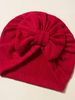 1 Stück weiches und atmungsaktives Beanie-Set für Neugeborene, bonbonfarben, mit Schleife, geeignet für Kleinkinder im Alter von 0–2 Jahren_voghion.com