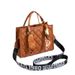 Luxury Printed Scarf Shoulder Bag - Women's Versatile Crossbody Handbag With Wide Strap (Elegant Small Square Purse)_voghion.com