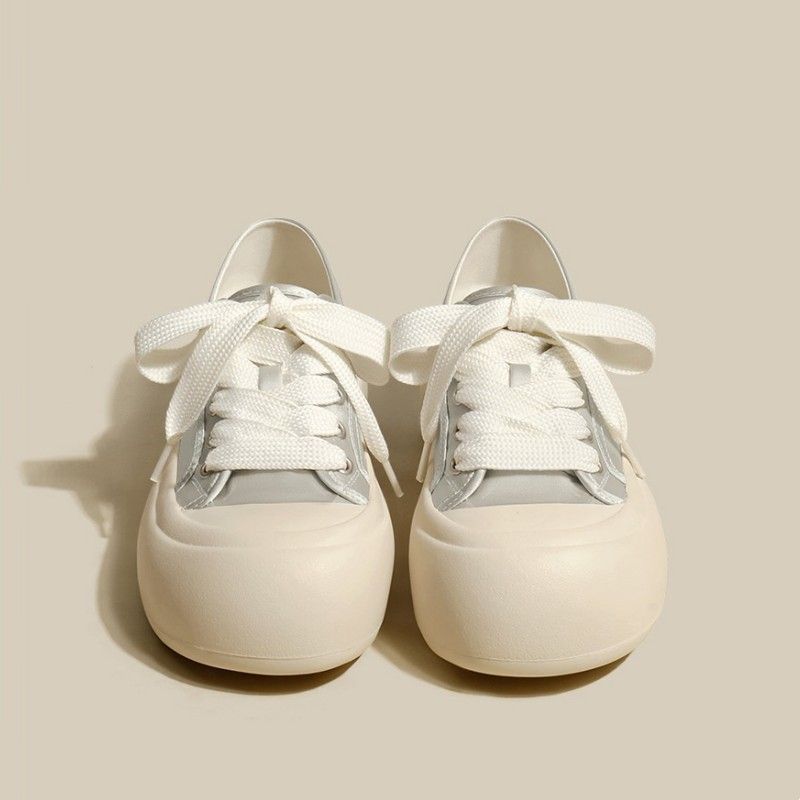 2025 Summer New Hundred Versatile Two-Way Round Toe Satin Casual Canvas Shoes Casual Daily_voghion.com
