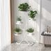 High-End Living Room Floor-Standing Balcony Storage Rack Succulent Stand Universal Wheel Iron Art Flower Pot Holder_voghion.com