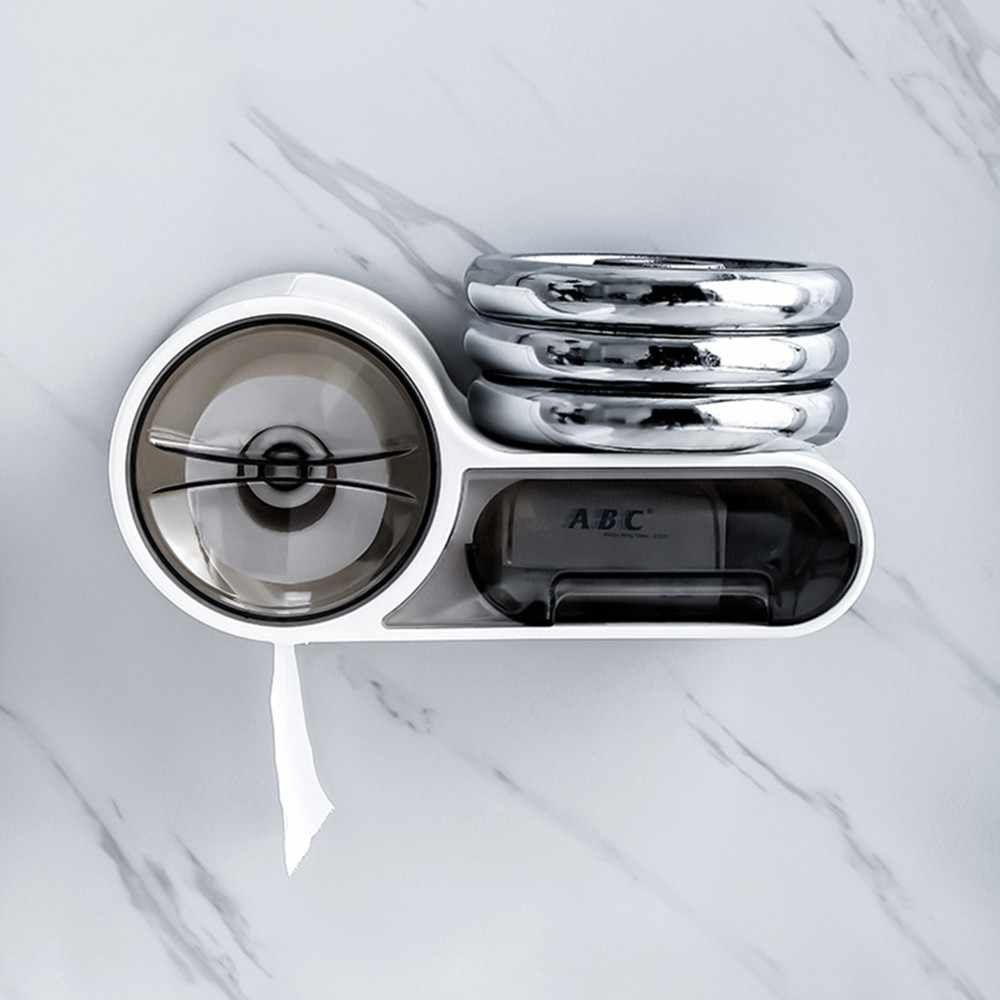 Tragbarer Toilettenpapierhalter fürs Badezimmer, wasserdichter Toilettenpapierhalter zur Wandmontage, Toilettenpapierbox, WC-Badezimmerzubehör_voghion.com