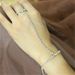Simples moda personalidade strass única fileira pulseira de corrente de diamante_voghion.com