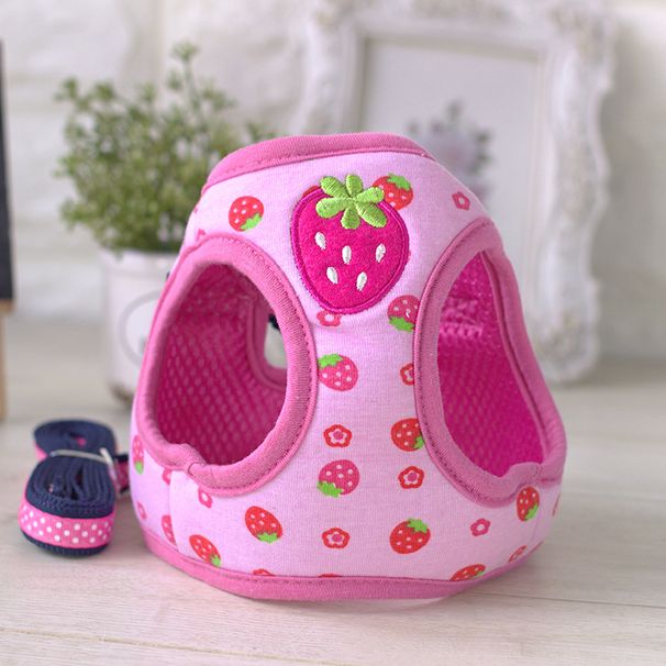Petstyle Full Print Cartoon Pet Harness Dog Vest Leash_voghion.com