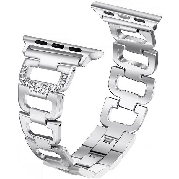 Armband kompatibel mit IWatch 38 mm 40 mm 41 mm Bling-Band für Frauen, glänzendes Diamantarmband für IWatch 8 7 6 SE 5 4 45 mm_voghion.com