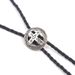 Nieuwe Western Cross Shirt Chain Bolo Neck Rope Leren Ketting Lange Stropdas_voghion.com