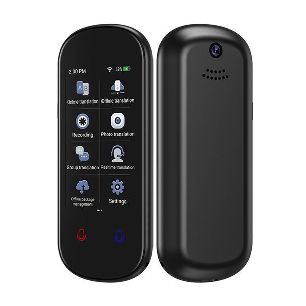 Vormor Z12W Smart Translator Device - 21 Offline & 150 Online Languages, Instant Voice Translation, Compact & Lightweight_voghion.com