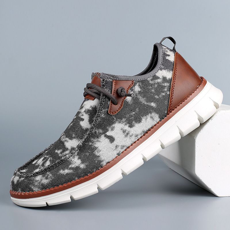 Suitable For All Seasons New Large Size Dude Men's Loafers Casual Canvas Slip-On Breathable Shoes_voghion.com