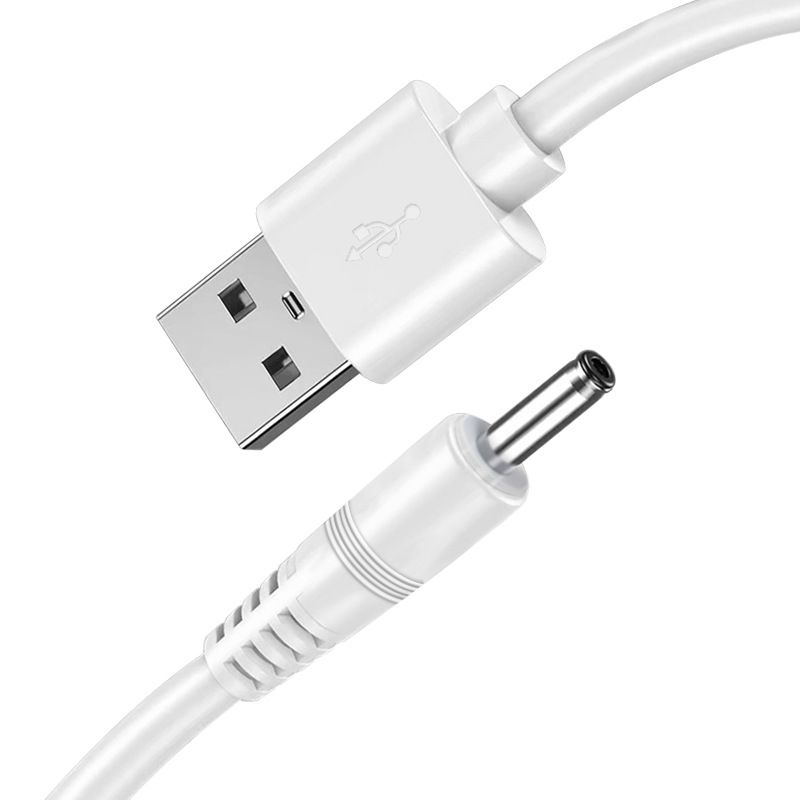 Neutral USB To Dc5v Cable Hole Charger 3.5mm Round Head Power Supply Table Lamp Sound Box Little Fan Suitable For Foreo_voghion.com