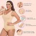 Shapewear For Women High Waist Tummy Control Bodysuit Seamless Butt Lift Full Body Shaper With Adjustable Straps Black Nude Blush_voghion.com