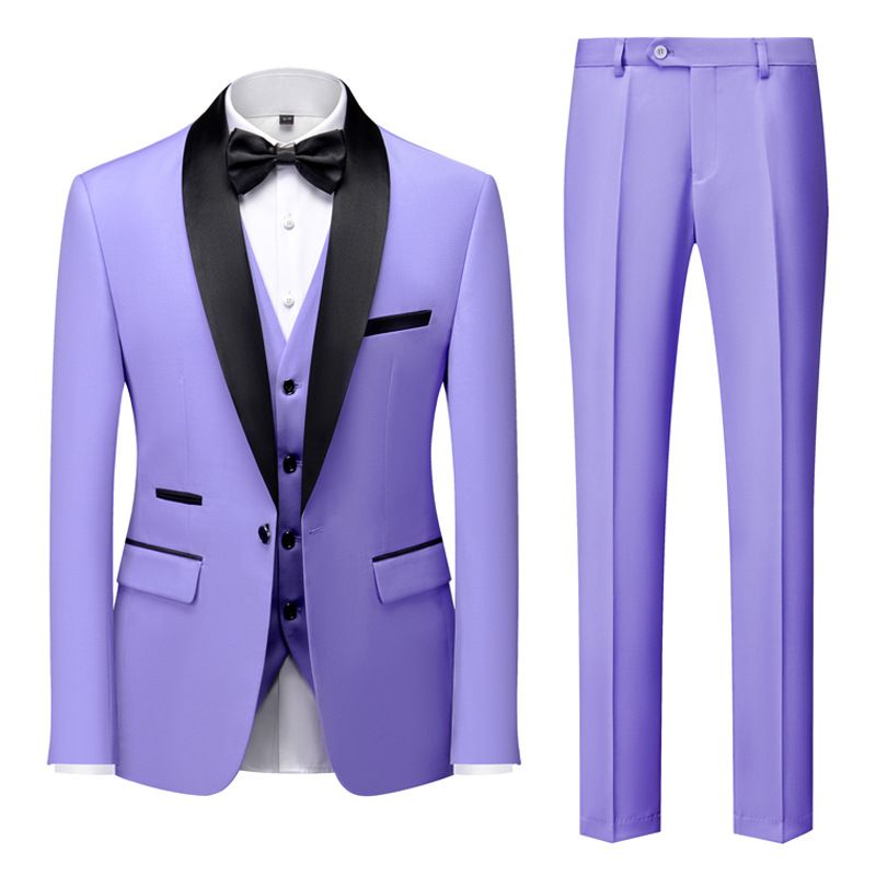 Nuovo commercio estero da uomo verde collare di frutta abito da uomo sposo migliore abito da uomo vestito da presentatore maschile performance business casual abbigliamento da uomo_voghion.com