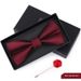 Tie Tie Men's Wedding Groom Groomsman Red Suit Shirt British Brotherhood Korean Bow Women's Gift Box_voghion.com