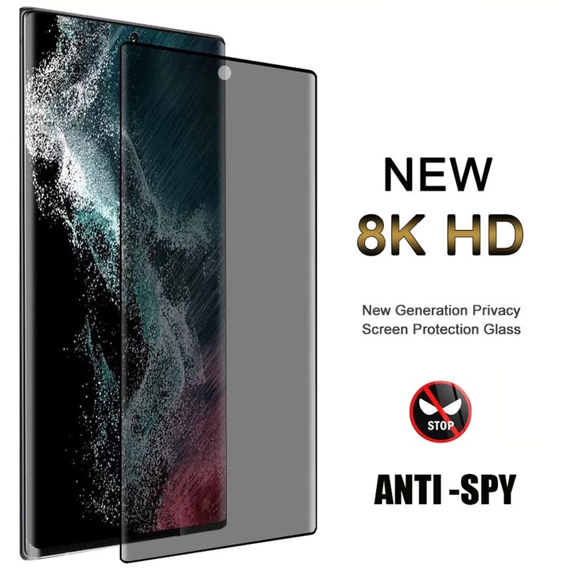 Protetor de tela privado completo para Samsung Galaxy S21 S20 S23 Ultra S20 Plus Note 20 Ultra S22 Ultra 5G Antispy_voghion.com