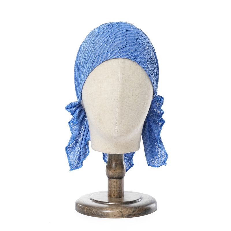 Women's Hats Women's Pleated Cotton Triangular Hat Starlight Sequins Embellished Baotou Hat Thin Breathable Pirate Hat_voghion.com