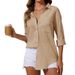 2025 Autumn New Double Line Texture Loose Casual Long Sleeve Solid Color Women's Shirt_voghion.com
