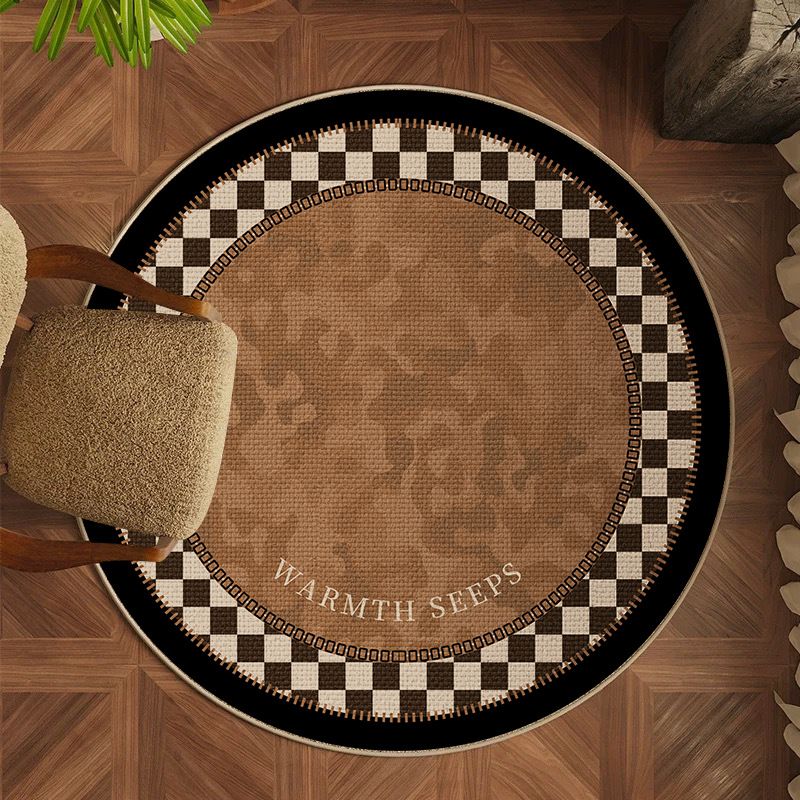 Retro Cloakroom Carpet Belgian Velvet Sofa Coffee Table Carpet Chair Floor Mat Round Living Room Carpet Medieval Style_voghion.com