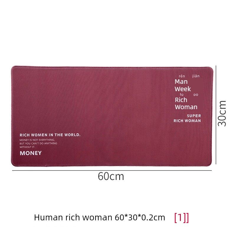 Unbeatable Quality Jujiia Funny Text Mouse Pad Large Computer Office Desktop Thickened Overlock Wristband Non-Slip Table Mat_voghion.com