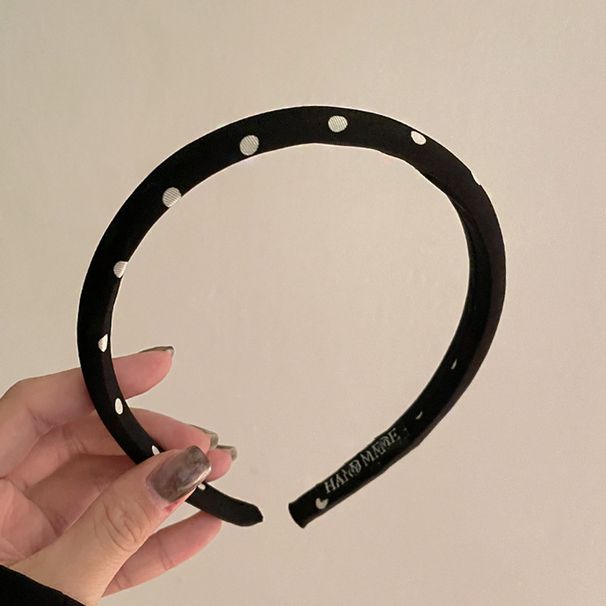 Faixa de cabeça unissex simples com manchas, faixa de cabeça alta craniana para temperamento feminino, rosto feminino, cabelo de verão, pressão_voghion.com