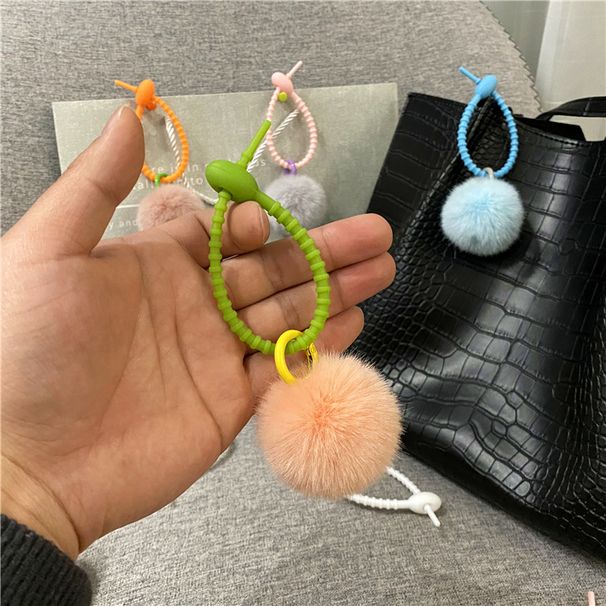Çanta Charm Yeni Yaratıcı Sevimli Peluş Çanta Kolye Şeker Rengi Kız Anahtarlık Araba Anahtarlık Cep Telefonu Kılıfı Aksesuarları_voghion.com
