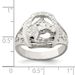 Sterling Silver Horseshoe With Horse Head Ring_voghion.com