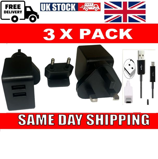 3 x Ersatz für 5 W USB-Original-Ladegerät und Netzteil-Ladegerät_voghion.com