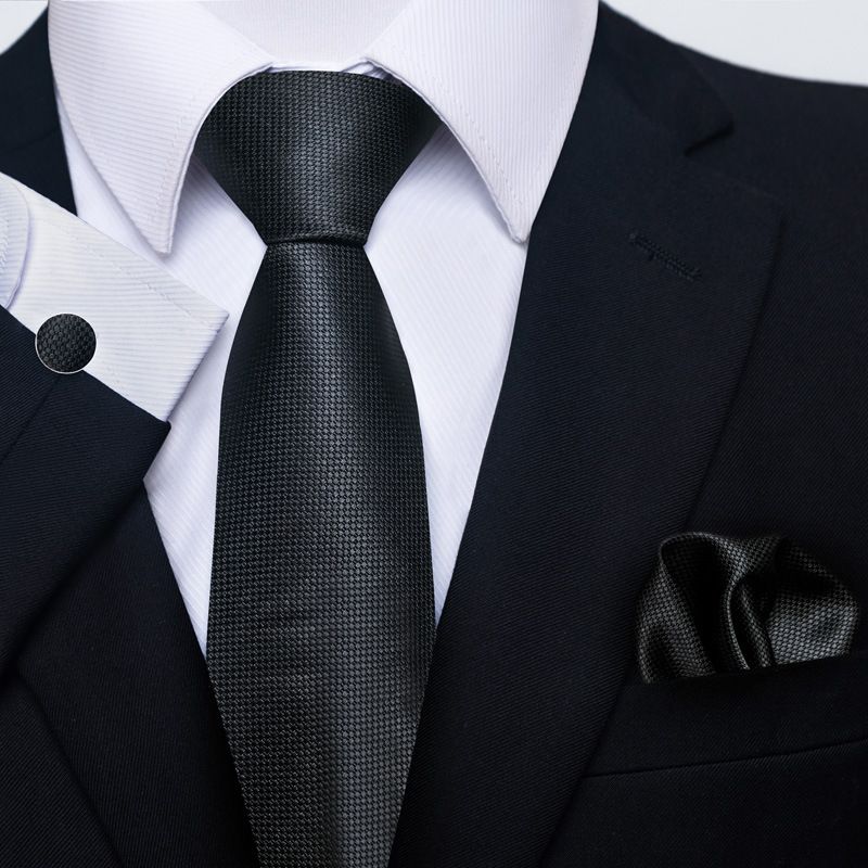 Men's Ties & Handkerchiefs pattern men's wedding suit tie pocket square cufflink set in large quantities in stock_voghion.com