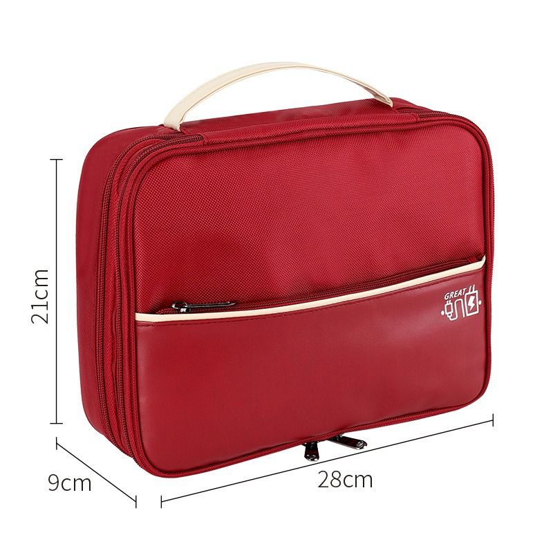 Sac de rangement multicouche pour câbles et accessoires - Grande capacité pour chargeurs, clés USB, disques durs et écouteurs_voghion.com