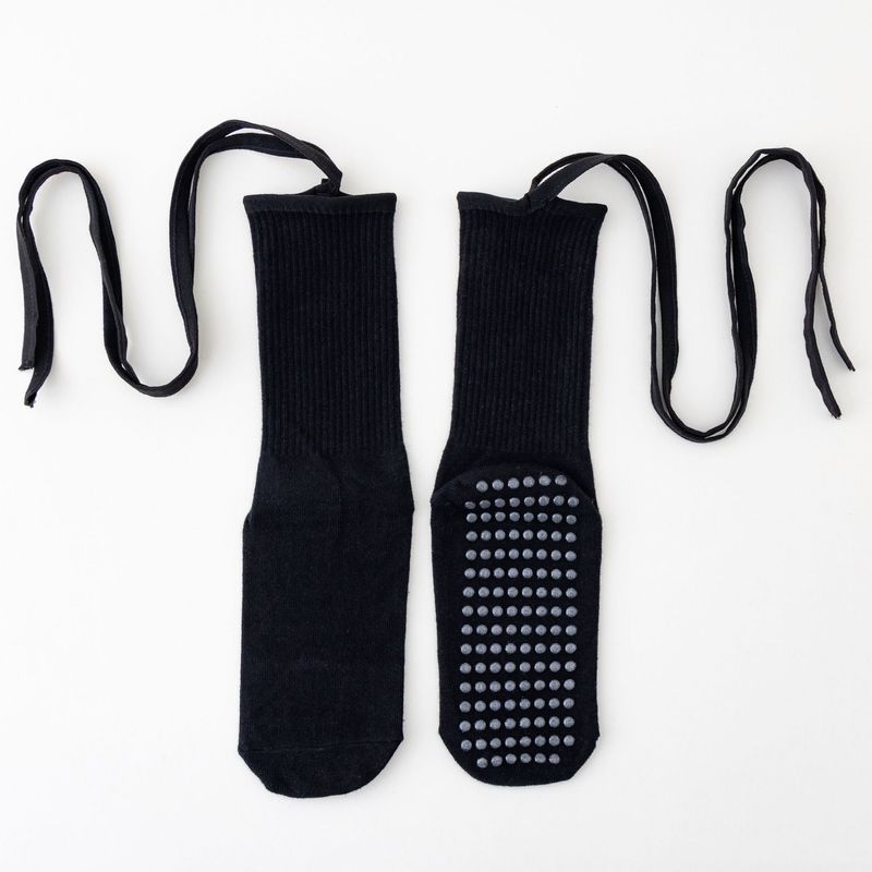 Strap yoga professional women's tube indoor fitness anti slip floor Pilates socks_voghion.com