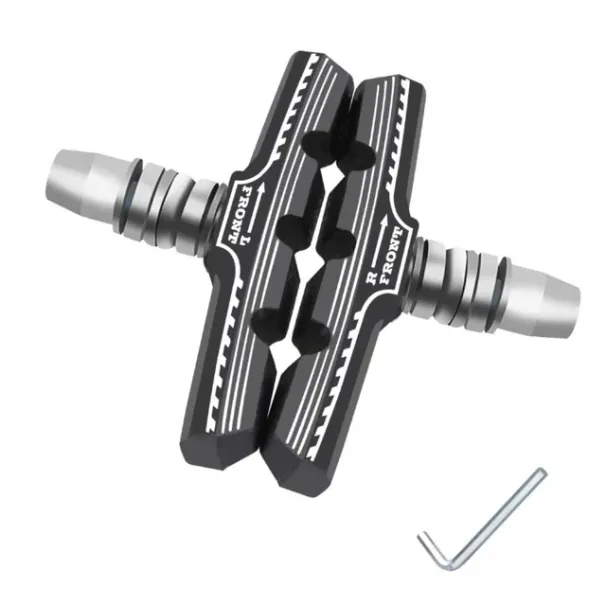 Lot de 2/4/8 plaquettes de frein en V pour vélo de montagne, système universel durable, plaquette de frein en caoutchouc en acier inoxydable_voghion.com