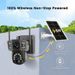 QL18 4G HD Bullet Solar Powered Low Power Consumption 360 Panoramic Dual Lens WIFI Surveillance Camera_voghion.com