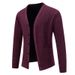 Men's Clothing Fleece-Lined Knit Cardigan Sweater Warm Winter V-Neck Pullover For Casual & Stylish Outfits (Available In 5 Classic Colors & 4 Sizes)_voghion.com