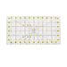 Cutting ruler rectangular ruler sewing and patchwork ruler acrylic two-color hollow ruler_voghion.com