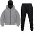 Men's Clothing Double Hat Spring Autumn Winter Ins Hooded Sweatshirt Suit Trendy Men And Women Double Hat Couple Sweatshirt_voghion.com